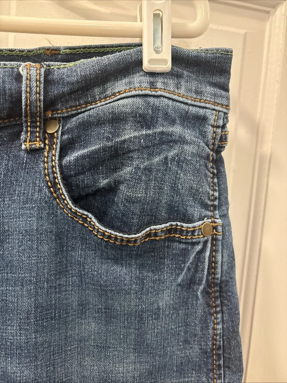 Wrangler Retro Men’s Slim Straight Jeans Size 38x32 Dark Wash Cowboy Western